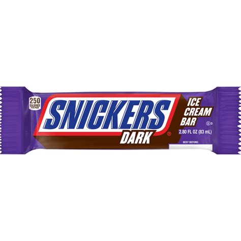 SNICKERS Dark Chocolate Ice Cream Bars With Peanut Butter Chocolate Ice ...