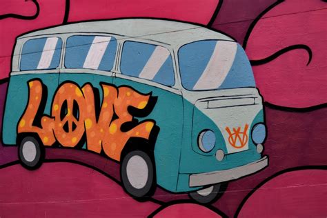 Free picture: camper, car, colorful, drawing, graffiti, illustration ...