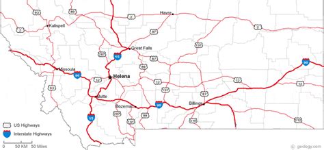 Montana State Map With Cities And Counties | Zip Code Map