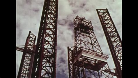 Vintage oil rig Stock Video Footage - 4K and HD Video Clips | Shutterstock