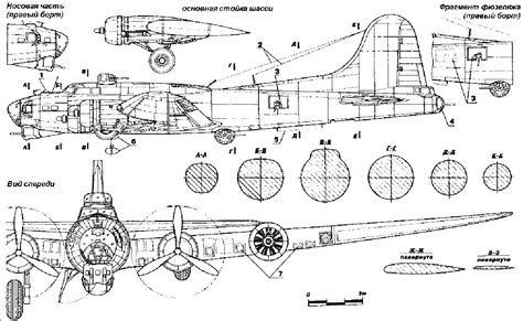 United States World War 2 Boeing B-17 Flying Fortress BlueprintsSchematics Art & Collectibles ...