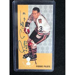 PIERRE PILOTE SIGNED TALL BOY HOCKEY CARD