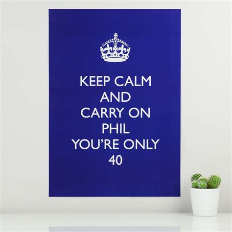 personalised 'keep calm and carry on' poster by mixpixie ...