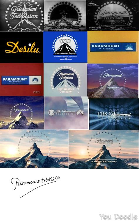 Paramount television logo history by chikamotokenji on DeviantArt