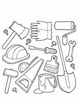 Print Tools Coloring Page  Free Printable Pages For Kids sketch template