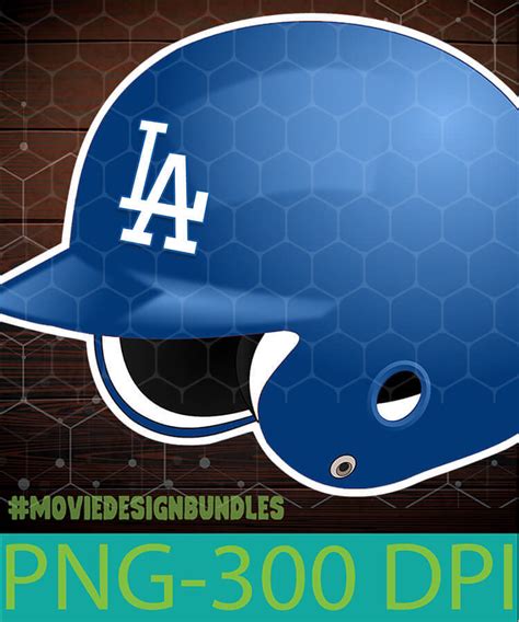 LOS ANGELES DODGERS HELMET PNG CLIPART ILLUSTRATION - Movie Design Bundles