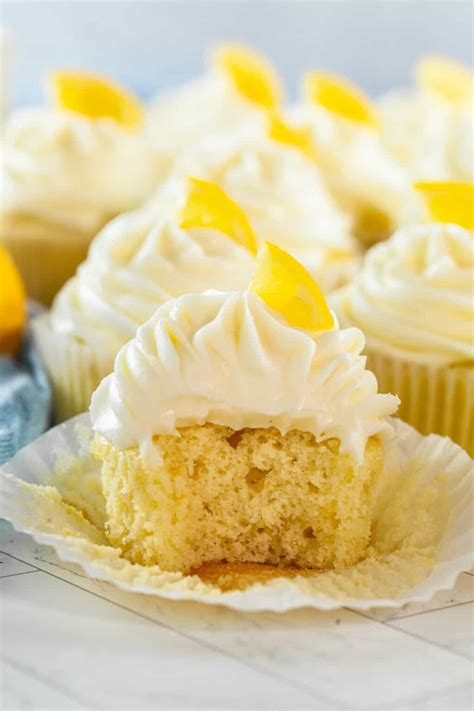 Lemon Cupcakes with Cream Cheese Frosting