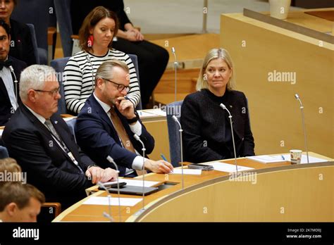 Stockholm, Sweden. 18th Oct, 2022. L-R, Anders W Jonsson, The Centre ...