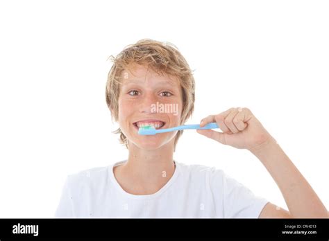 kid dental health , child cleaning teeth Stock Photo - Alamy