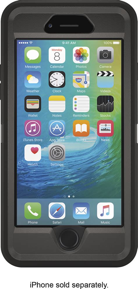 Best Buy: OtterBox Defender Case for Apple® iPhone® 6 and 6s Black 46034BBR