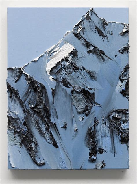 Conrad Jon Godly's Mountain Paintings Drip from the Canvas — Colossal | Mountain paintings ...