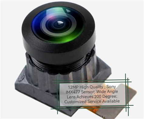 12MP Wide Angle Camera Module, SONY IMX477 Sensor with 200 Degrees FOV