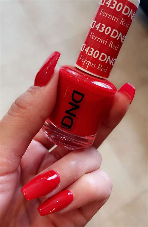 DND Daisy - Ferrari red....Christmas color Dnd Gel Nail Polish, Red Gel ...
