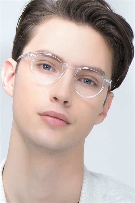 Theory Round Clear Full Rim Eyeglasses | Eyebuydirect | Clear glasses ...