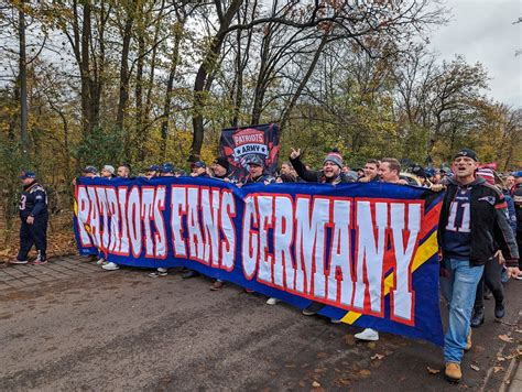 Patriots fans on parade! Here’s what we saw from ‘home’ game in Germany ...