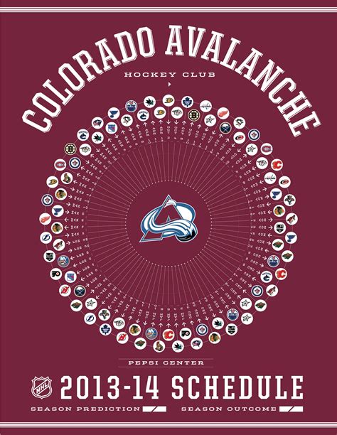 Colorado Avalanche 2013-14 Schedule State Of Colorado, Colorado ...