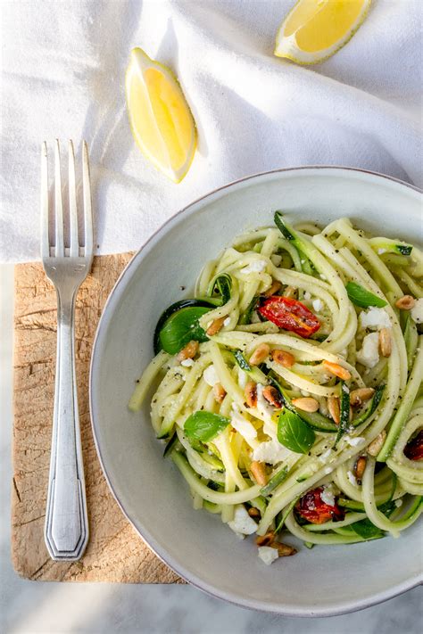 Courgette Noodle Salad Recipe - Spry Living