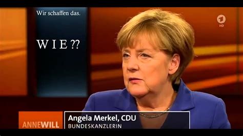 Angela Merkel bei Anne Will - Wir schaffen das! - YouTube