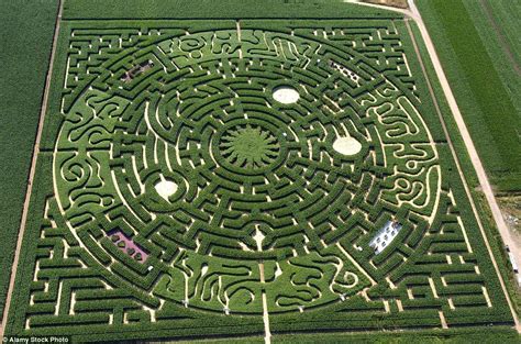 The world's most incredible mazes include hedgerows shaped like Harry ...