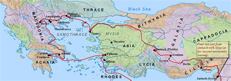 Galatia map wtih Thrace - Bible Roads