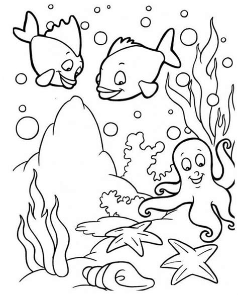 Under The Sea Printable Coloring Pages