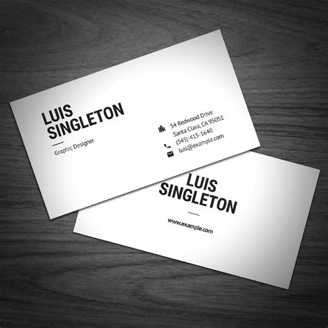 Clean and Minimal Business Card Template :: Behance