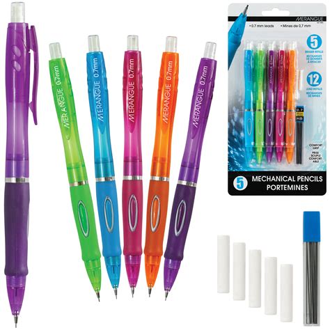 Comfort Grip Mechanical Pencils, 5 Pack – Merangue