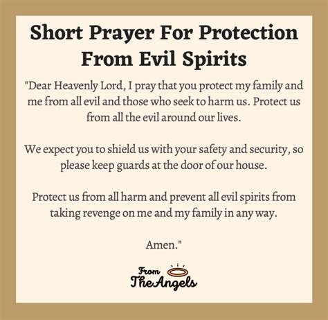 6 Short Prayers For Protection From Evil Spirits: Urgent & Powerful