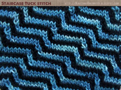 Use Of Tuck Stitch Methods to Create Staircase Effects - Knitting Unlimited