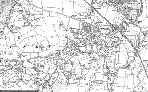 Historic Ordnance Survey Map of Addlestone, 1894 - 1895