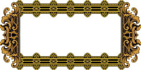 classic style frame vector design with fancy carved ornament 21984461 ...