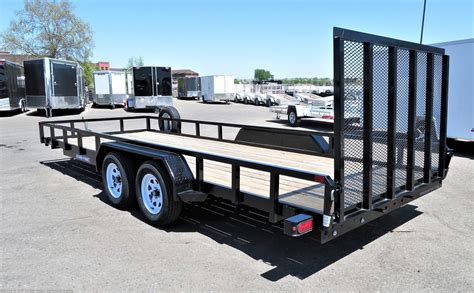 Utility Trailer - 2020 Sure-Trac 7X18 Tube Top Utility Trailer - Black | TrailersUSA