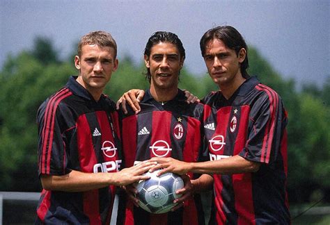 Shevchenko, Rui Costa, Inzaghi Milan