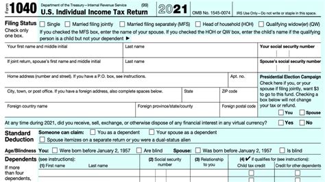 Instructions to File 1040 Form 2022