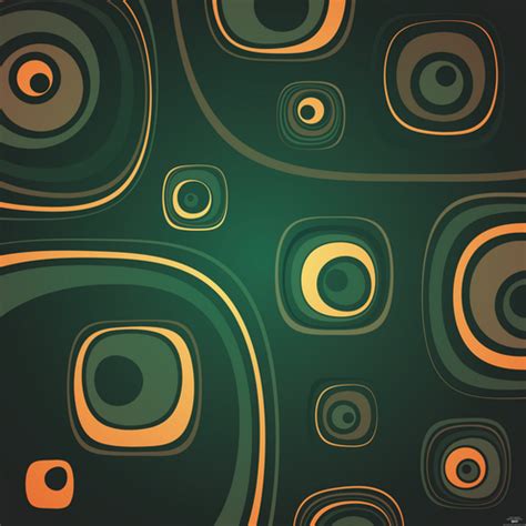 Dark Green Retro Abstract Wallpaper | Abstract Graphic Wallpaper