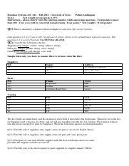 Relational Algebra Cheat Sheet - Relational Algebra Symbols Symbol Name ...