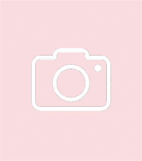 Pink Aesthetic App Icons Camera