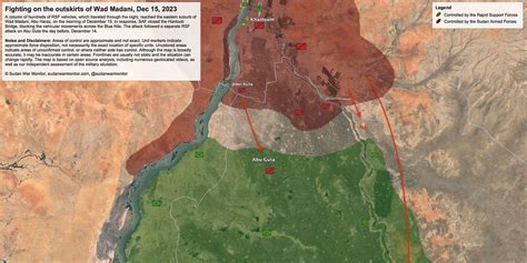 Map: RSF attack Wad Madani - Sudan War Monitor