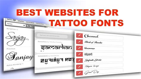 Best Websites For Tattoo Fonts || Hindi - YouTube