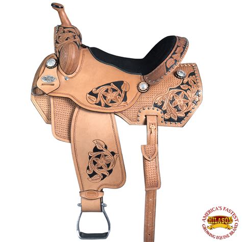 15 in Western Horse Barrel Racing Saddle Leather Trail Hilason | eBay