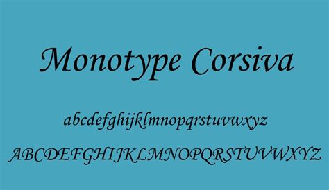 Monotype Corsiva free font