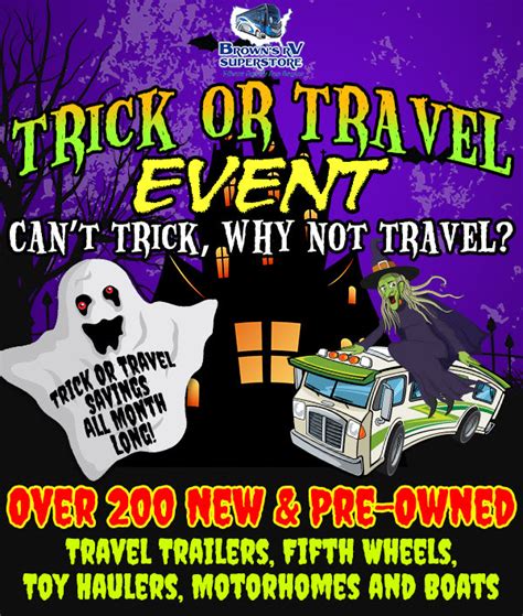 Trick or Travel RV Sale Event: 4 Scary Low Prices on New and Used RVs - Brown's RV Blog