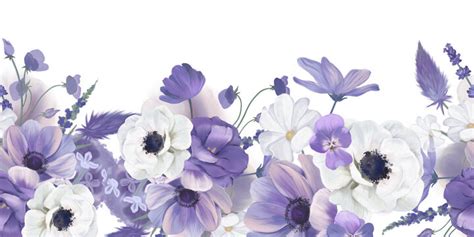 Purple Floral Backgrounds For Photoshop