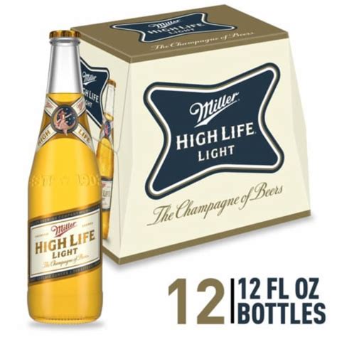 Miller High Life Light American Lager Beer, 12 bottles / 12 fl oz - Pick ‘n Save