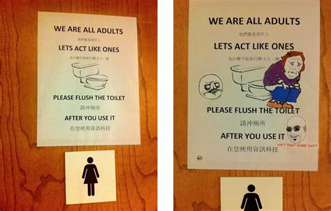 "Please flush the toilet" sign... (f7u12 related, non-comic) : funny