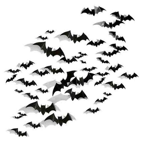 Flying Black Bat Cutouts - 50ct. (3 sizes) - Party Adventure