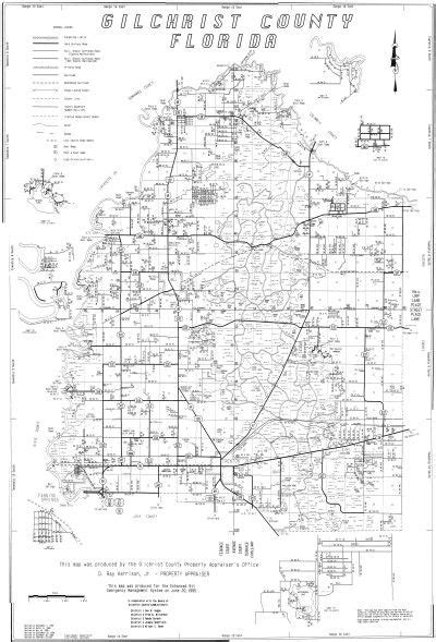 Property Appraiser's Map of Gilchrist County Florida