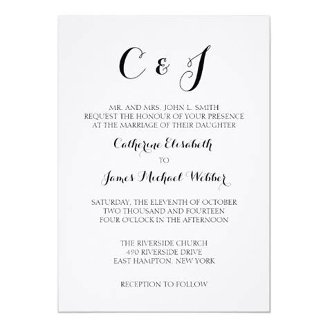 Standard Wedding Invitation Wording Uk