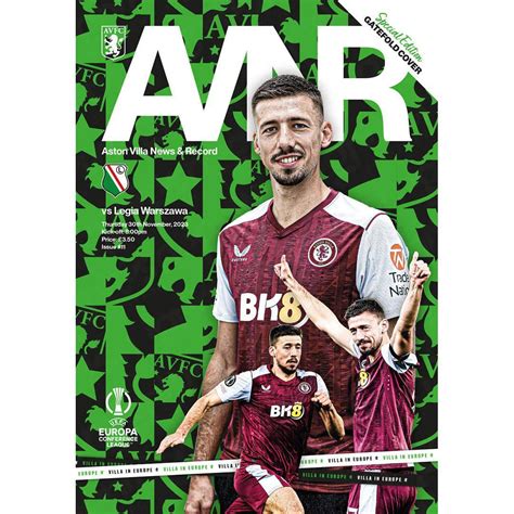 Aston Villa vs Legia programme art : r/avfc