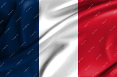 Premium Photo | Flag of france 3d model